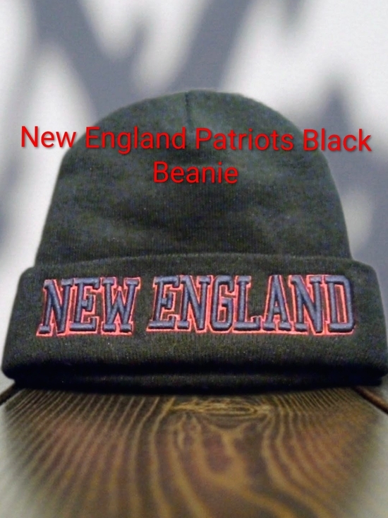 Other - New England Patriots Black Beanie (NWOT)